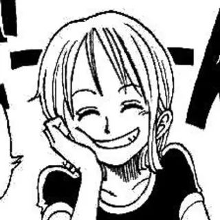 🏴‍☠️ 761483a9 Nami One Piece Animé, Manga, One Piece, Nami, souriant telegram sticker