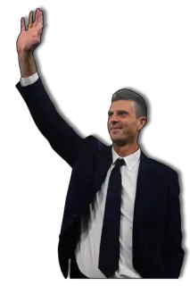 🧠 8753b4fe uomo, completo, salutando, saluto, abito formale telegram sticker