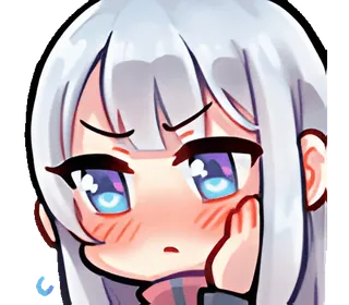 ❤️‍🩹 f2779253 アニメ, ちびキャラ, かわいい, 女の子, デジタルアート, 漫画, マンガ telegram sticker