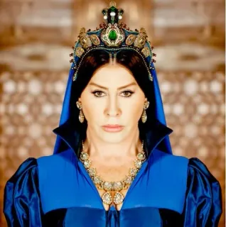 😐 3fa679dd wanita, mahkota, kerajaan, ratu, perhiasan, potret telegram sticker