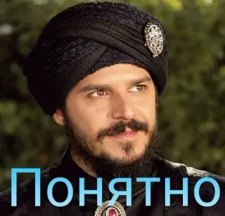 🤓 d31674da Понятно pria, sorban, ottoman, bersejarah, potret telegram sticker
