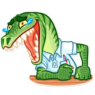 😂 8b25b28b khủng long, phim hoạt hình, hình người, bò sát, cười, nhà khoa học telegram sticker