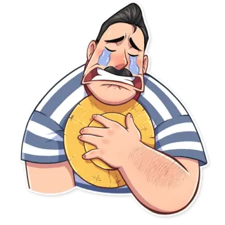 😭 59027e38 плач, грустный, эмоциональный, расстроенный, мужчина, разбитое сердце, меланхолия telegram sticker