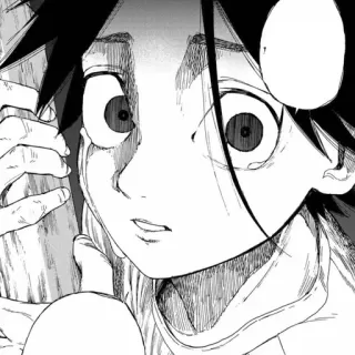 ♠️ 35a7b25b 动漫, 漫画, 害怕, 震惊, 角色, 肖像 telegram sticker