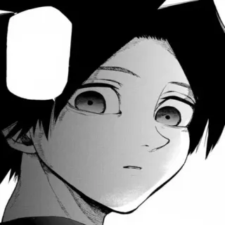 ♠️ 709fe5a2 漫画, 动漫, 肖像, 脸, 黑发, 表情 telegram sticker