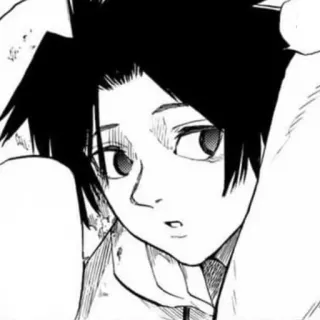 ♠️ bc9b549a 动漫, 漫画, 角色, 肖像, 黑白 telegram sticker