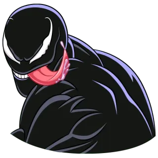😋 30d94a55 Venom marvel, villain, symbiote, comics, monster telegram sticker