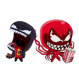 😋 36c7d8a3 Venom, Carnage marvel, cómics, superhéroe, villano, venom, carnage, simbionte telegram sticker