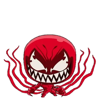 😬 6726b813 Carnage Carnage, Marvel, villano, supervillano, simbionte, personaje de cómic telegram sticker