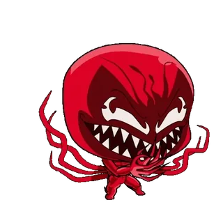 😂 c361d66b Carnage Carnage, Marvel, villano, simbionte, cómic, dibujos animados, supervillano telegram sticker