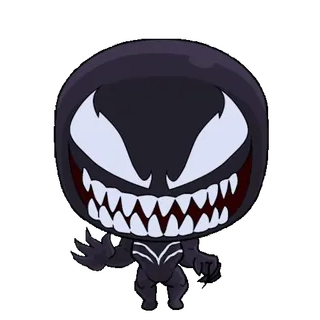 👋 c944b3d2 Venom Venom, Marvel, superhéroe, villano, simbionte, personaje de cómic, antihéroe telegram sticker