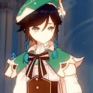 😔 e62b28cb Venti Genshin Impact อนิเมะ, วิดีโอเกม, เก็นชินอิมแพกต์, เวนติ telegram sticker