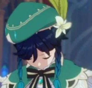 😔 9db908fe Venti Genshin Impact 动漫, 温迪, 原神, 游戏, 角色 telegram sticker