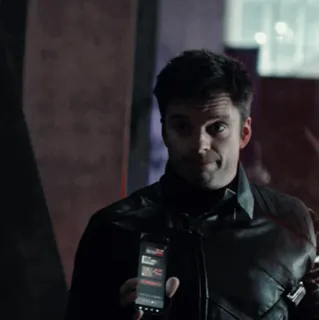 📟 550e6005 Bucky Barnes Bucky Barnes, Zimowy Żołnierz, Marvel, Superbohater, Sebastian Stan telegram sticker