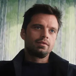 📟 e4c94027 Bucky Barnes mężczyzna, portret, aktor, poważny, Bucky Barnes, Marvel telegram sticker