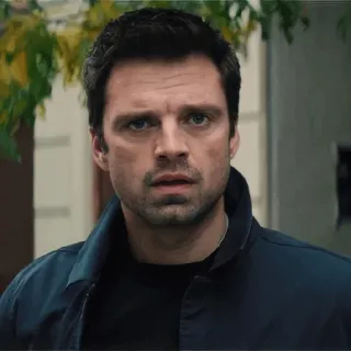 📟 f535d97d Bucky Barnes Bucky Barnes, Zimowy Żołnierz, Sebastian Stan, Marvel, Superhero, Postać, Film, Portret telegram sticker