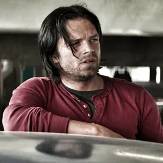 🍓 9c8f8575 Bucky Barnes Marvel Cinematic Universe Sebastian Stan, Bucky Barnes, Marvel, The Winter Soldier, MCU, superhero telegram sticker