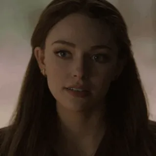 🥚 338a06a0 Hope Mikaelson Legacies femme, visage, portrait, cheveux bruns, Hope Mikaelson, Legacies, actrice whatsapp sticker