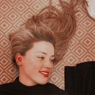 🐬 141100e7 retrato, mujer, rubia, belleza, persona, sonrisa telegram sticker