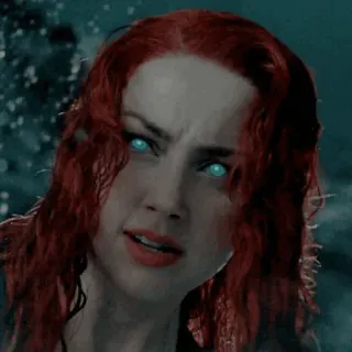 🐬 f33dc394 Mera Aquaman mera, aquaman, amber heard, dc comics, dceu, superhéroe, película, superpoder telegram sticker