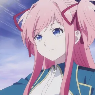 😊 2e035744 Аниме, Девочка, Розовые волосы, Милый, Персонаж, Мультфильм telegram sticker