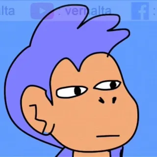 ✨ 30d4e88e monkey, cartoon, animal, face, illustration whatsapp sticker