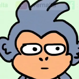 ✨ 445354cf monkey, cartoon, animal, drawing, funny, sticker whatsapp sticker