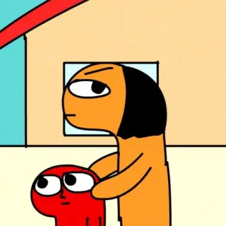 ✨ 5ab96315 cartoon, character, illustration, funny, sarcastic, meme whatsapp sticker