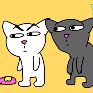 ✨ 7bd3eee4 cats, funny, cartoon, cute whatsapp sticker