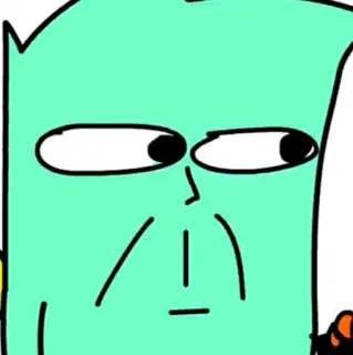 ✨ b2a72ce4 cartoon, funny face, meme, quirky, digital art whatsapp sticker