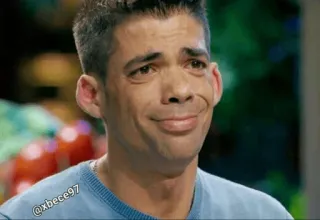 😭 2925df50 @xbece97 Meme, Potret, Pria, Wajah, Ekspresi telegram sticker