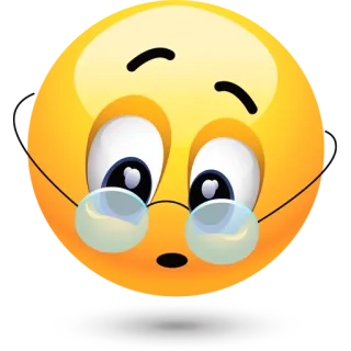 👓 d06c005a Emoji, Wajah, Kacamata, Kartun, Ekspresi telegram sticker