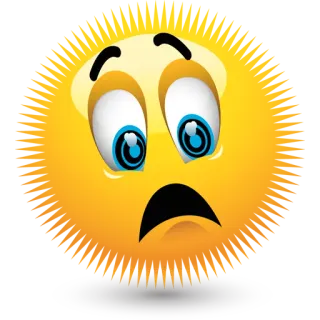 😧 43c9a92a อิโมจิ, เศร้า, หงุดหงิด, หน้า, สีเหลือง, สีหน้า whatsapp sticker