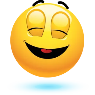 😌 e068c695 อีโมจิ, ยิ้ม, มีความสุข, สีเหลือง, หน้า whatsapp sticker