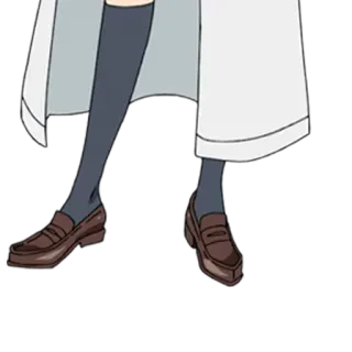 👩‍⚕️ a14436b0 piernas, zapatos, calcetines, estilo anime, mujer, dibujo telegram sticker