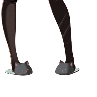 😍 d4e975a2 zapatillas, calzado, gato, zapatos telegram sticker