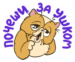 😂 ab116d97 Почеши за ушком Katze, Tier, süß, Haustier, kratzen, Ohr telegram sticker