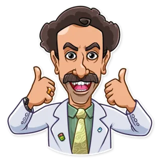 Borat Sagdiyev telegram stickers