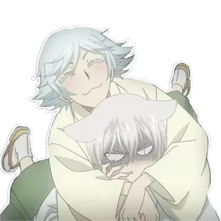 ❤ 9adc49c3 Anime, Fuchs, Umarmung, Cartoon, Niedlich, Lustig telegram sticker