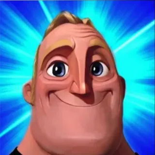😁 1e0783d3 Mr. Incredible The Incredibles Iniemamocny, Iniemamocni, Disney, Pixar, Postać, Kreskówka telegram sticker