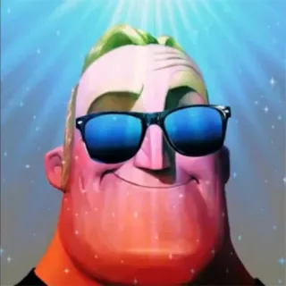😎 c5d27a6b Mr. Incredible The Incredibles Mr. Iniemamocny, Okulary przeciwsłoneczne, Meme, Fajne, Iniemamocni, Disney, Pixar telegram sticker