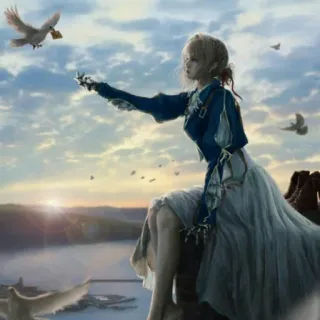 Violet Evergarden By: @FuckingShelby telegram stickers