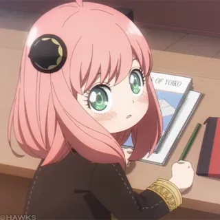 🍥 07446fde Anya Forger Spy x Family Anime, Spy x Family, Anya Forger, Kreskówka, Słodkie, Dziewczyna telegram sticker