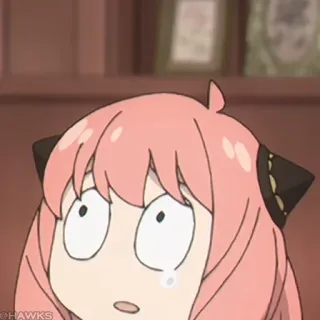 🍥 1d48636c Anya Forger Spy x Family anime, kreskówka, spy x family, anya forger, słodki, śmieszne, zszokowany telegram sticker
