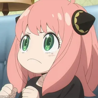 🍥 22959cc1 Anya Forger Spy x Family Anime, Spy x Family, Anya Forger, Kreskówka, Słodkie, Dziewczyna telegram sticker