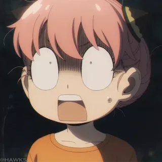 🍥 35693cee Anya Forger Spy x Family Anime, Manga, Spy x Family, Anya Forger, Śmieszne, Reakcja telegram sticker