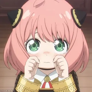 🍥 3de617cb Anya Spy x Family Anime, Postać, Fanart telegram sticker