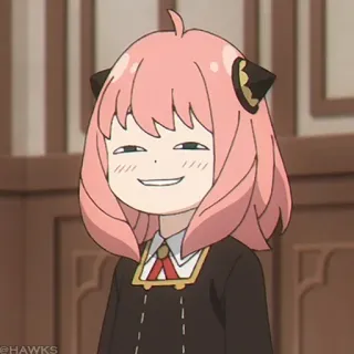 🍥 73b6c4c5 Anya Forger Spy x Family Anime, Anya Forger, Spy x Family, Kreskówka, Słodkie, Śmieszne telegram sticker