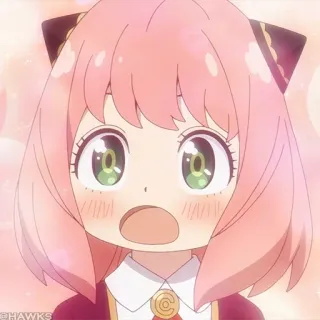 🍥 7e236e4c Anya Forger Spy x Family Anime, Kreskówka, Dziewczyna, Spy x Family, Anya Forger telegram sticker