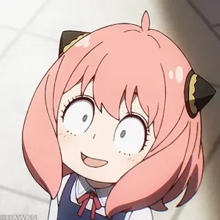 🍥 80e3d814 Anya Forger Spy x Family Anime, Kreskówka, Spy x Family, Anya, Forger, Słodkie, Dziewczyna telegram sticker